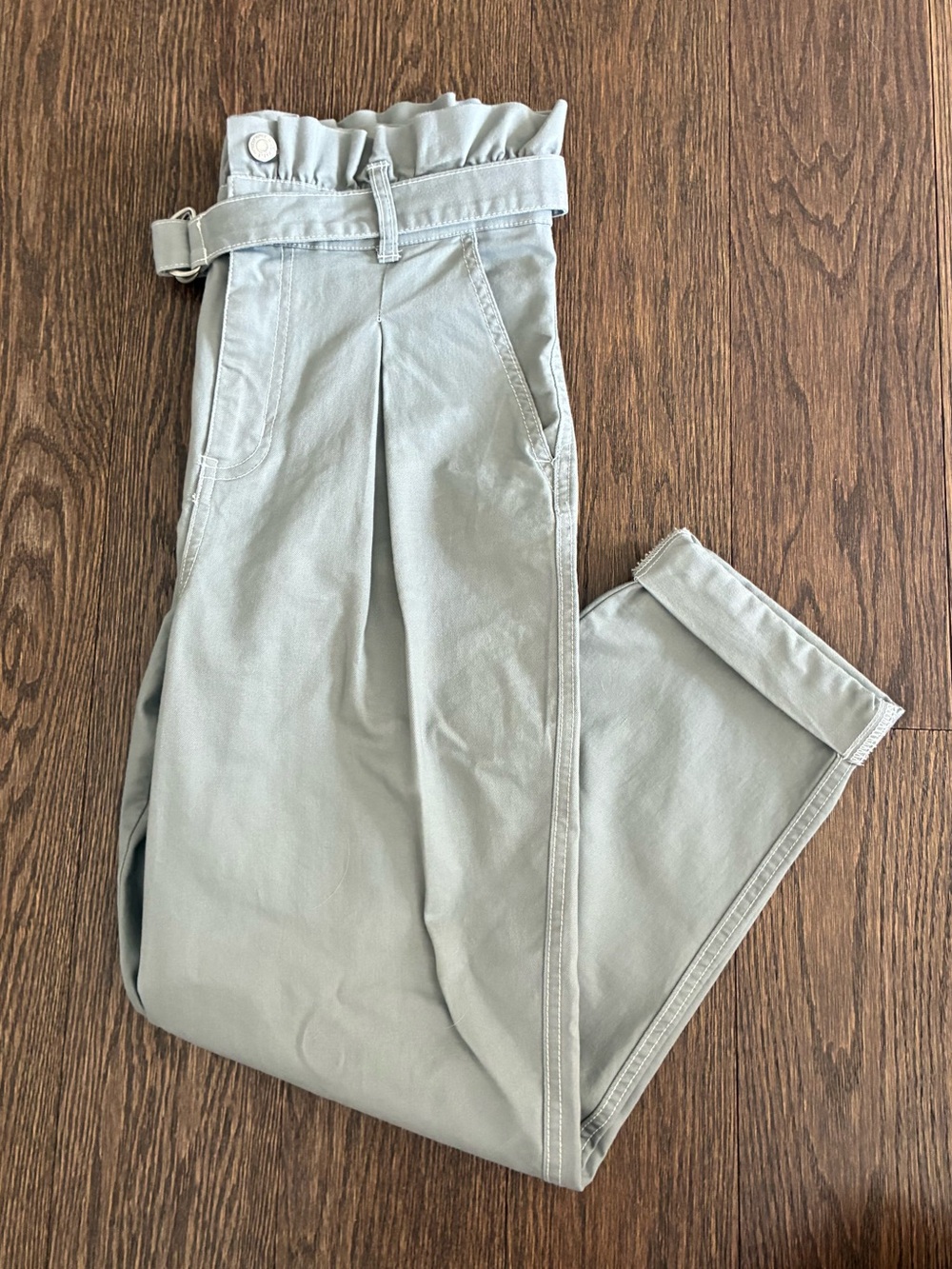 Wild Fable Paperbag Pants, Cotton 🩶